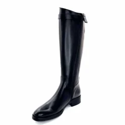 Bijoux|Basic<Triver Flight Bottes Cavalières 599 09 Cuir Noir
