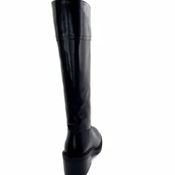 Elégant|Bottes<398-ivoire Bottes Cuissardes Ivoire 5385 Cuir Noir