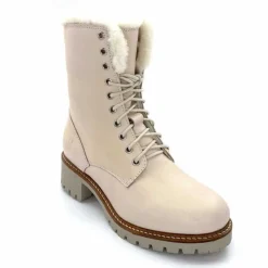 Neige|Montagne<gemilli sarl - hooper Bottes Fourrées Hooper Shoes Alix Cuir Crème