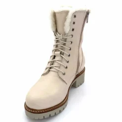 Neige|Montagne<gemilli sarl - hooper Bottes Fourrées Hooper Shoes Alix Cuir Crème