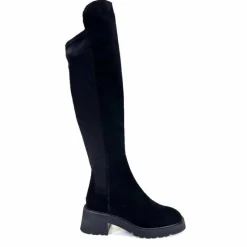 Elégant|Bottes<Donna Carolina Bottes Genouillères 50.299.076.001 Daim Noir