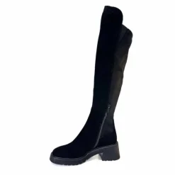 Elégant|Bottes<Donna Carolina Bottes Genouillères 50.299.076.001 Daim Noir