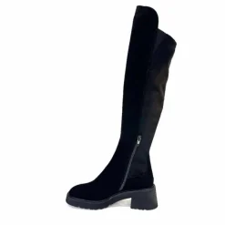 Elégant|Bottes<Donna Carolina Bottes Genouillères 50.299.076.001 Daim Noir