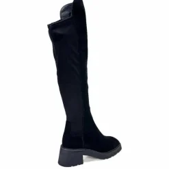Elégant|Bottes<Donna Carolina Bottes Genouillères 50.299.076.001 Daim Noir