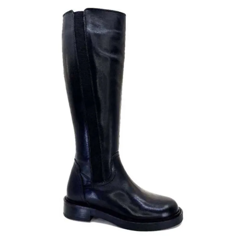 Rock|Bottes<398-ivoire Bottes Ivoire 5276 Alexis Cuir Noir