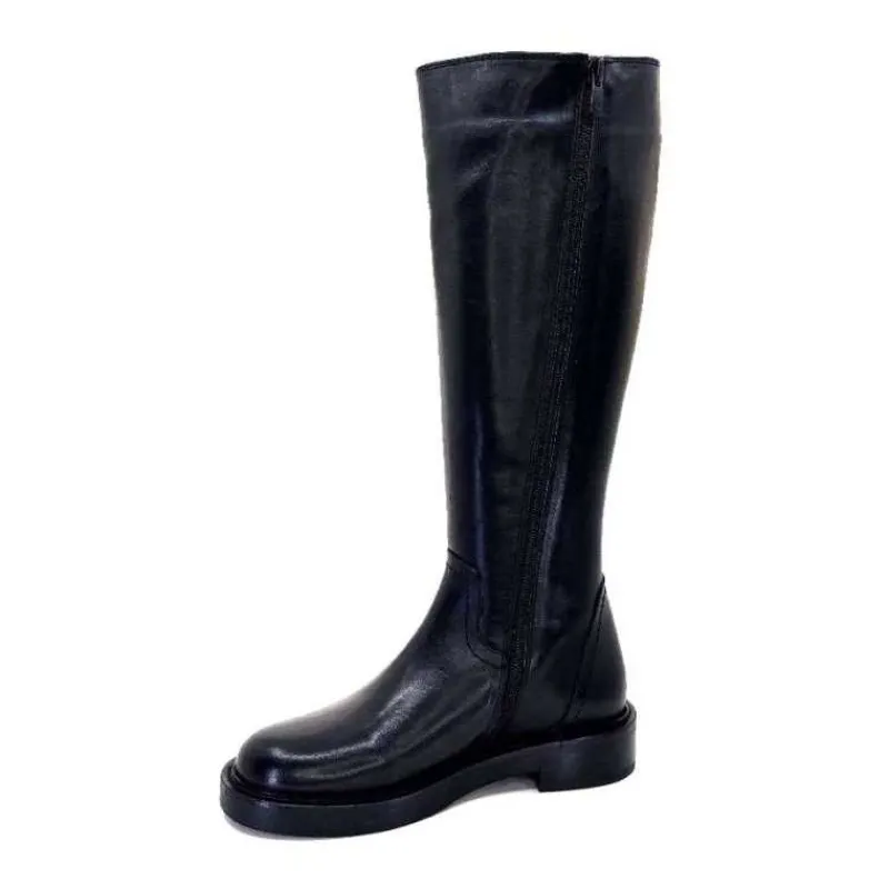 Rock|Bottes<398-ivoire Bottes Ivoire 5276 Alexis Cuir Noir