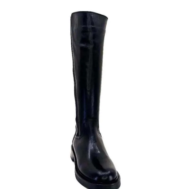 Rock|Bottes<398-ivoire Bottes Ivoire 5276 Alexis Cuir Noir