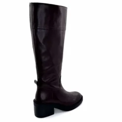Elégant|Bottes<398-ivoire Bottes Ivoire 5385 Cuir Marron
