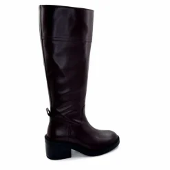 Elégant|Bottes<398-ivoire Bottes Ivoire 5385 Cuir Marron