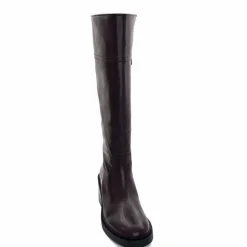 Elégant|Bottes<398-ivoire Bottes Ivoire 5385 Cuir Marron