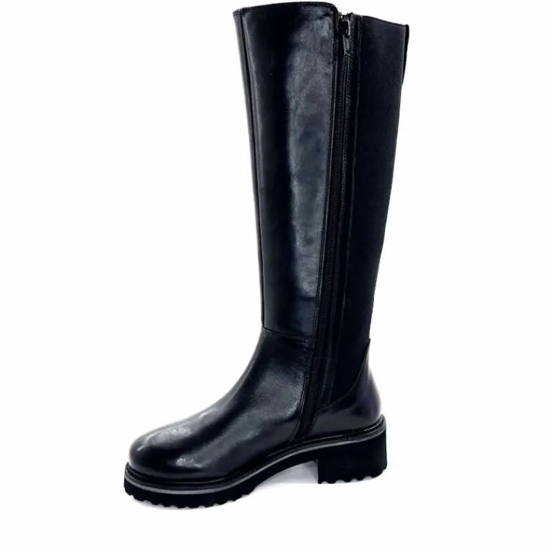 Basic|Bottes<Ivoire0130a Bottes Ivoire 895463 Cuir Noir