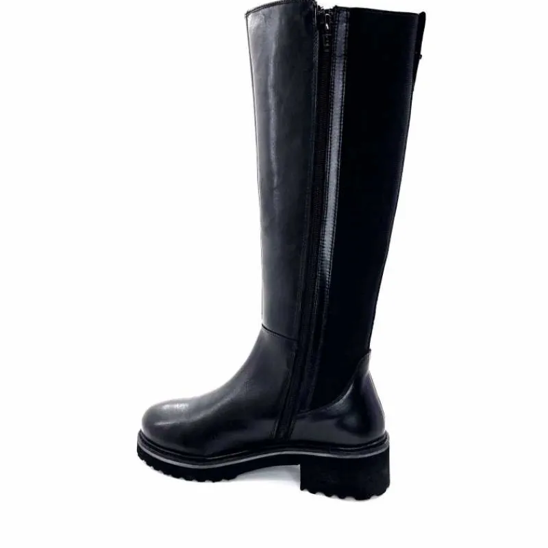 Basic|Bottes<Ivoire0130a Bottes Ivoire 895463 Cuir Noir
