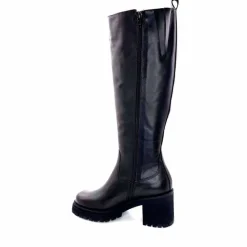 Rock|Basic<Ivoire0235a Bottes Ivoire 28119 Cuir Noir