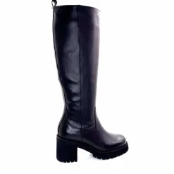 Rock|Basic<Ivoire0235a Bottes Ivoire 28119 Cuir Noir