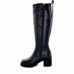 Rock|Basic<Ivoire0235a Bottes Ivoire 28119 Cuir Noir