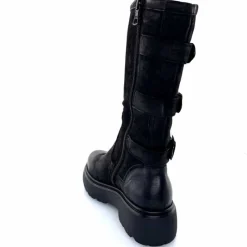 Rock|Bottes<Mjus Bottes L44304 201 Cuir Washed Noir