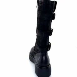 Rock|Bottes<Mjus Bottes L44304 201 Cuir Washed Noir