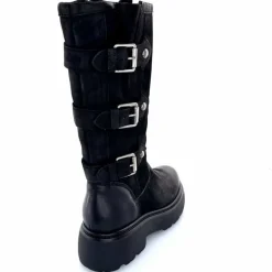 Rock|Bottes<Mjus Bottes L44304 201 Cuir Washed Noir