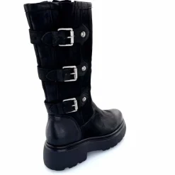 Rock|Bottes<Mjus Bottes L44304 201 Cuir Washed Noir