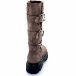 Rock|Bottes<Mjus Bottes L44304 201 Daim Gris GrisFoncé