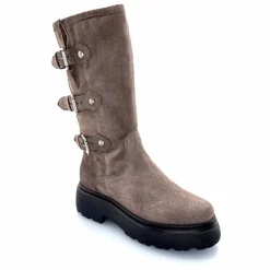 Rock|Bottes<Mjus Bottes L44304 201 Daim Gris GrisFoncé