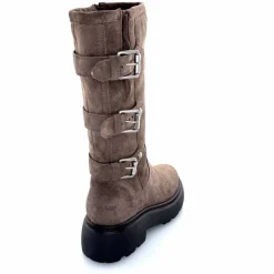 Rock|Bottes<Mjus Bottes L44304 201 Daim Gris GrisFoncé