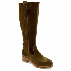 Bottes<MKD Bottes Jad Daim Olive Vert