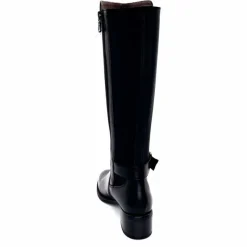 Elégant|Bottes<Nero Giardini Bottes Mollet Élastique 1411750 D100 Cuir Noir