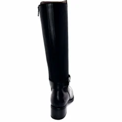 Elégant|Bottes<Nero Giardini Bottes Mollet Élastique 1411750 D100 Cuir Noir