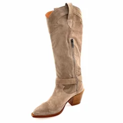 Rock|Santiags<Dansi Bottes Santiag 7181 Daim Topo Taupe