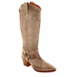 Rock|Santiags<Dansi Bottes Santiag 7181 Daim Topo Taupe