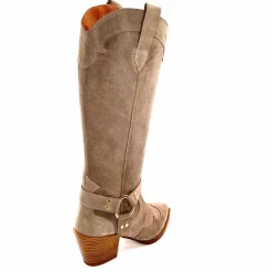 Rock|Santiags<Dansi Bottes Santiag 7181 Daim Topo Taupe