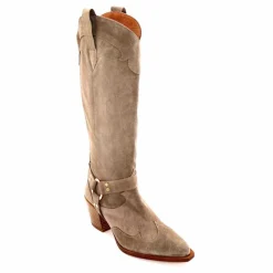 Rock|Santiags<Dansi Bottes Santiag 7181 Daim Topo Taupe
