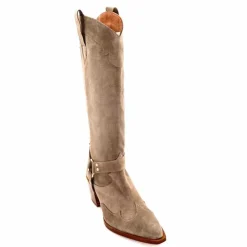 Rock|Santiags<Dansi Bottes Santiag 7181 Daim Topo Taupe
