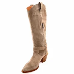 Rock|Santiags<Dansi Bottes Santiag 7181 Daim Topo Taupe