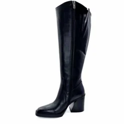 Féminin|Elégant<398-ivoire Bottes Santiags Ivoire 5390 Cuir Noir