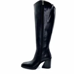 Féminin|Elégant<398-ivoire Bottes Santiags Ivoire 5390 Cuir Noir
