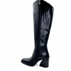Féminin|Elégant<398-ivoire Bottes Santiags Ivoire 5390 Cuir Noir