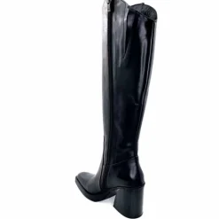 Féminin|Elégant<398-ivoire Bottes Santiags Ivoire 5390 Cuir Noir