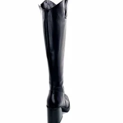 Féminin|Elégant<398-ivoire Bottes Santiags Ivoire 5390 Cuir Noir