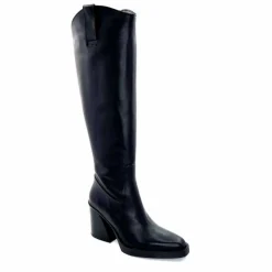 Féminin|Elégant<398-ivoire Bottes Santiags Ivoire 5390 Cuir Noir