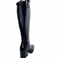 Féminin|Elégant<398-ivoire Bottes Santiags Ivoire 5390 Cuir Noir