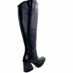 Féminin|Elégant<398-ivoire Bottes Santiags Ivoire 5390 Cuir Noir
