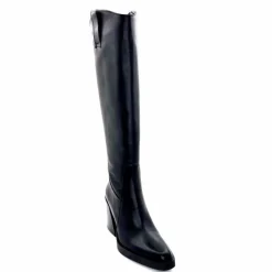Féminin|Elégant<398-ivoire Bottes Santiags Ivoire 5390 Cuir Noir