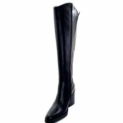 Féminin|Elégant<398-ivoire Bottes Santiags Ivoire 5390 Cuir Noir