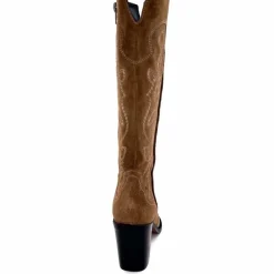 Rock|Santiags<Ivoire0341a Bottes Santiags Ivoire At22 Daim Sajo Roble Camel