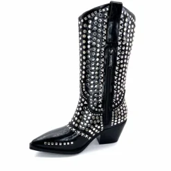 Rock|Santiags<noa harmon Bottes Santiags 8882-06 à Clous Noir
