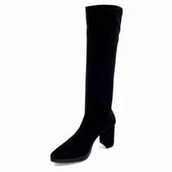 Talon|Soirée<miss elastic Bottes Stretch Ivoire 77067 Noir