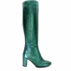 Bottes<l'arianna Bottes Tube St1689 Cuir Métal Vert