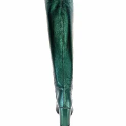 Bottes<l'arianna Bottes Tube St1689 Cuir Métal Vert